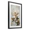 Stupell Industries Open White Magnolia Flower Framed Print Under Glass, design by Petal Prints Design